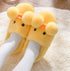 Winter Cute Cartoon Kids Soft Cotton Shoes Baby Shoe Small Yellow Duck Slippers For Children