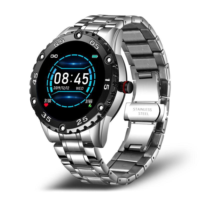 New Smart Watch For Men  With IP67 Waterproof Protecion and Heart Rate Fitness Tracker Pedometer For Android and IOS sistems Steel Band Sports Men Smart Watch