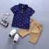 Modern Luxury Baby Boys T shirt And Shorts Anchor Printed Children's Clothing in Elegant  Deisgn