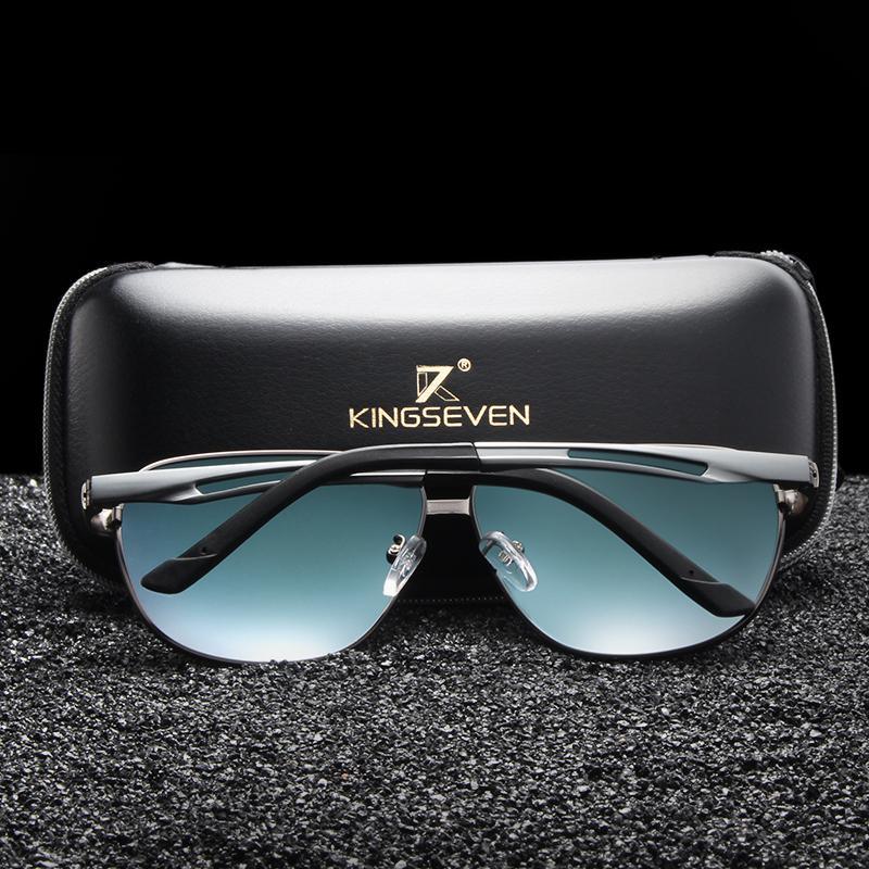 Business Luxury Men Polarized Square Driving Sunglasses Lens Brand Designer Aluminum Classic Frame  Elegant Sunglasses