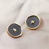 Women Long Simple Stars Moon Heart Round Double Layer Golden Necklace And Earrings Luxury Jewelry Style Cool Gift