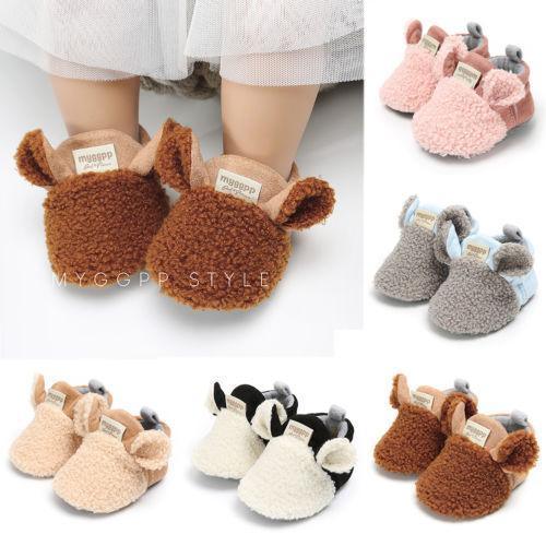 New Fashion Toddler Newborn Baby Crawling Shoes Boy Girl Cotton Slippers Pre Walker Trainers