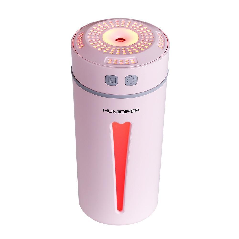 New USB Portable Mini Air Humidifier 200 ML Ultrasonic Essential Oil Diffuser For Home Bedroom Office Car With 7 Color Lights