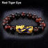 Obsidian Stone Beads Bracelet For Men and Women Unisex Wristband Gold Black Pixiu Wealth and Good Luck Bracelet Design