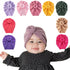 Infant Baby Headbands Solid Cotton Knot Turban Headband For Girls  Beanie Hat Headwear For Girls