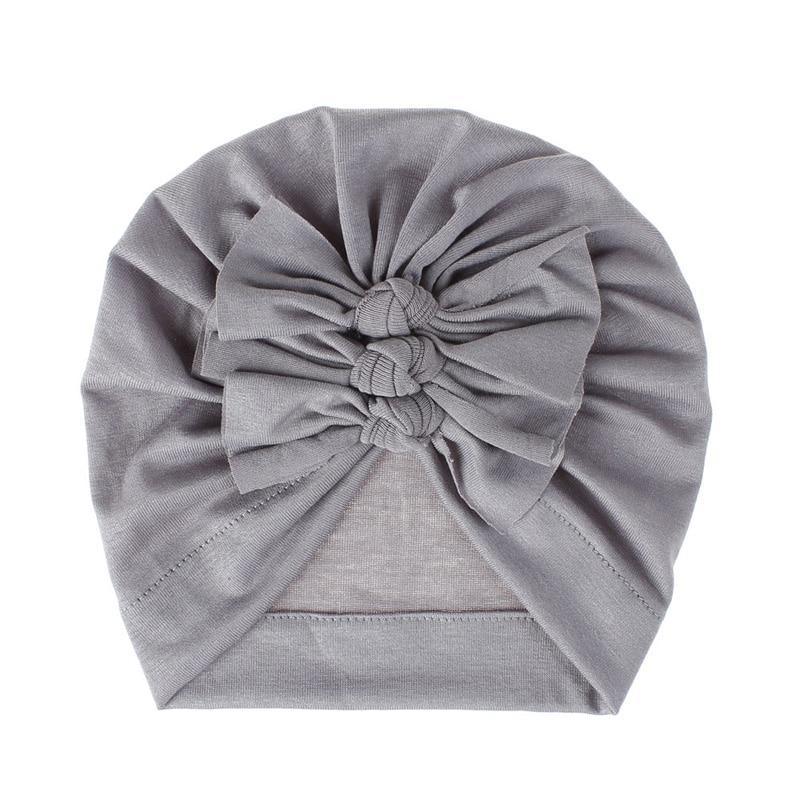 Modern Turban Baby Girls Bow Turban Hats Cotton Kids Beanie Children Hats Accessories For Girls Baby