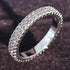 Luxury 925 Sterling Silver Wedding Band Eternity Ring For Women Big Gift For Ladies Love IN Modern New Diamond Style and Deign