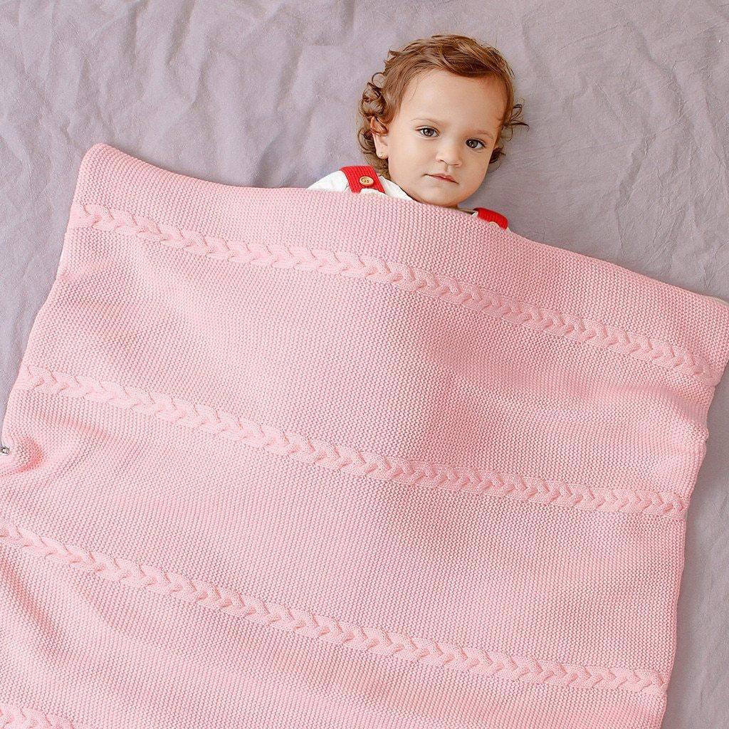 Newborn Infant Baby Knit Sleep Bag Stroller Envelope Blanket Winter Warm Swaddle Wrap Sleeping Bag For Babies