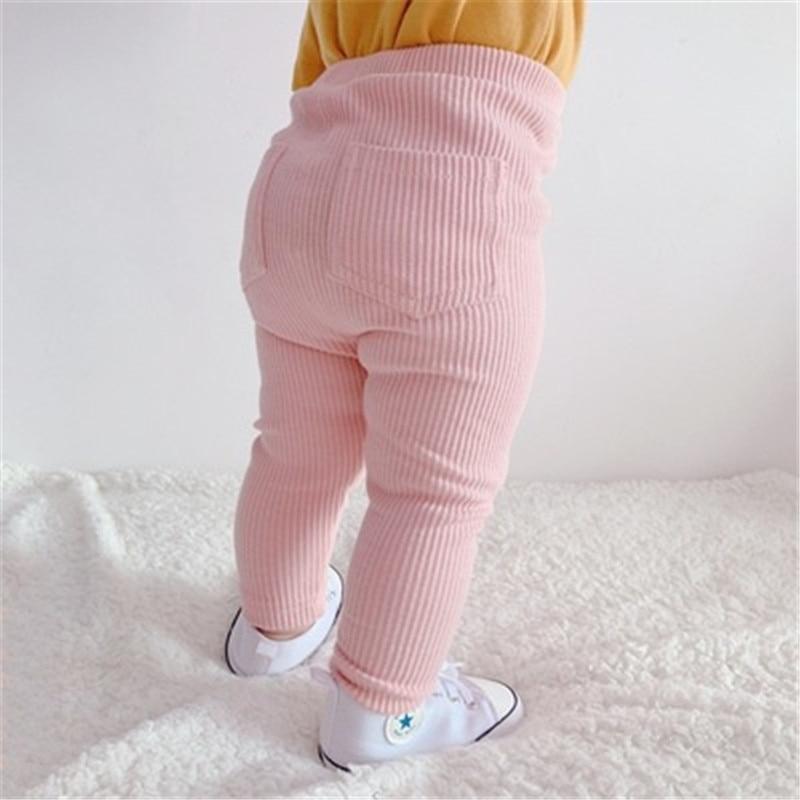 Baby Girls Leggings Cotton Pants Spring Autumn Kids Girls Pants Fashion Solid Long Trousers Children's Pants