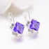 Modern Crystal Square Luxury Earrings For Women Epic Red, Blue, New Fashion Accessories Greata For Party Elegant Jewelry