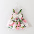 Children's Wear Dress Girls  Dresses For Party and Wedding with 100% Cotton Striped Lapel Fly Sleeves