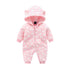 Baby Rompers Long Sleeve Zip Hooded Jumpsuits Playsuits for Toddler Boy/Girl For Autumn and Winter Season