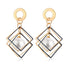 New Modern Korean Statement Round Luxury Earrings For Women Perfect Geometric Elegant Gold Shell Fluff Dangle Drop Earrings