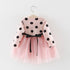 Luxury Long Sleeve Infant Dresses Polka Dot Daisy Fashion Baby Girls Clothing For Girls In Elegant Flower Desing For Little Princess