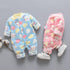 Newborn Infant Baby Jumpsuit Children Cartoon Animal Fleece Warm Romper Jumpsuit for baby Boy Girls Plush Material