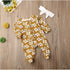 Newborn Kid Baby Girls long Sleeve Floral Romper Elegant Ruffles Jumpsuit Flower Cute Sweet Outfit