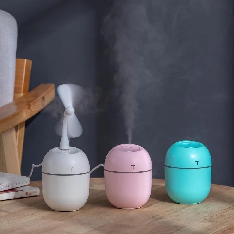 New Ultrasonic Mini Air Humidifier 200ML USB Aroma Essential Oil Diffuser Home Car Fogger Mist Maker with LED Night Lamp