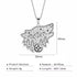 Amazing Wolf Animal Necklace 316L Stainless Steel Forest Animals Luxury For Men Elegant Necklace Hollow Cut Out Pendant Jewelry Gift For Women