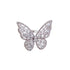 New Design Fashion Jewelry Opening High-Grade  Zircon Butterfly Ring Luxury Shiny Cocktail Party Ring For Women