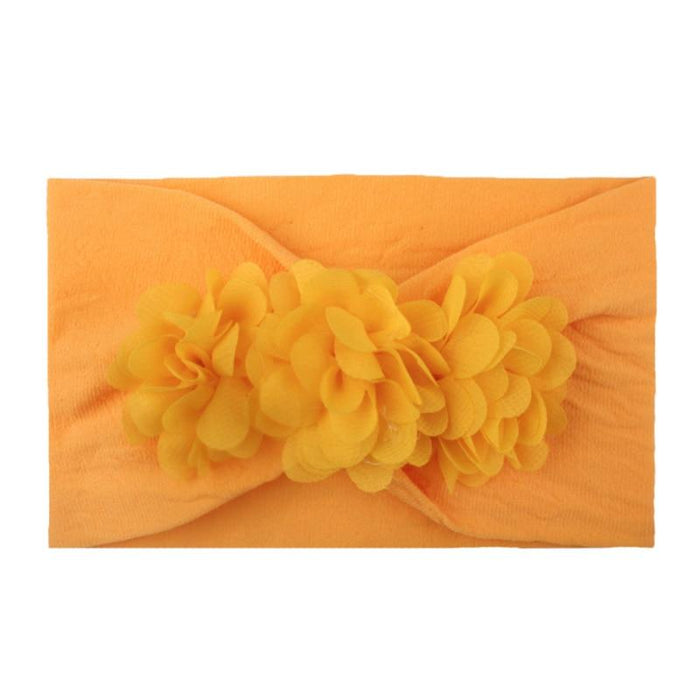 Handamde New Colorful Chiffon Flower Headband for Newborn Baby Toddler Ribbon Elastic Baby Headdress Kids Hair Band Girl Bow Knot Styling