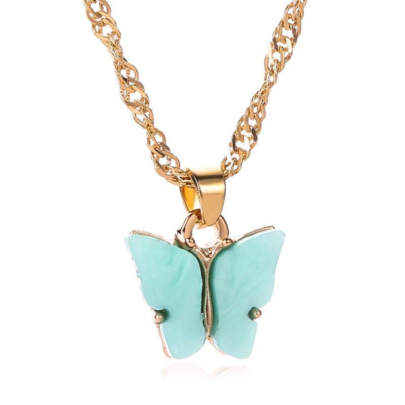 Butterfly Necklace and Earrings For Women With Long Wild Chain Earrings Luxury Jewelry Perfect Gift For Girls In Cool Style