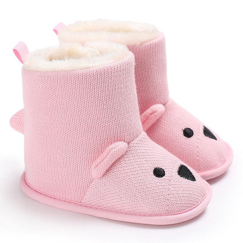 Baby Girls Boys Winter Boots Soft Infant Toddler Newborn Cute Cartoon Shoes Lightweight Snowproof Shoe