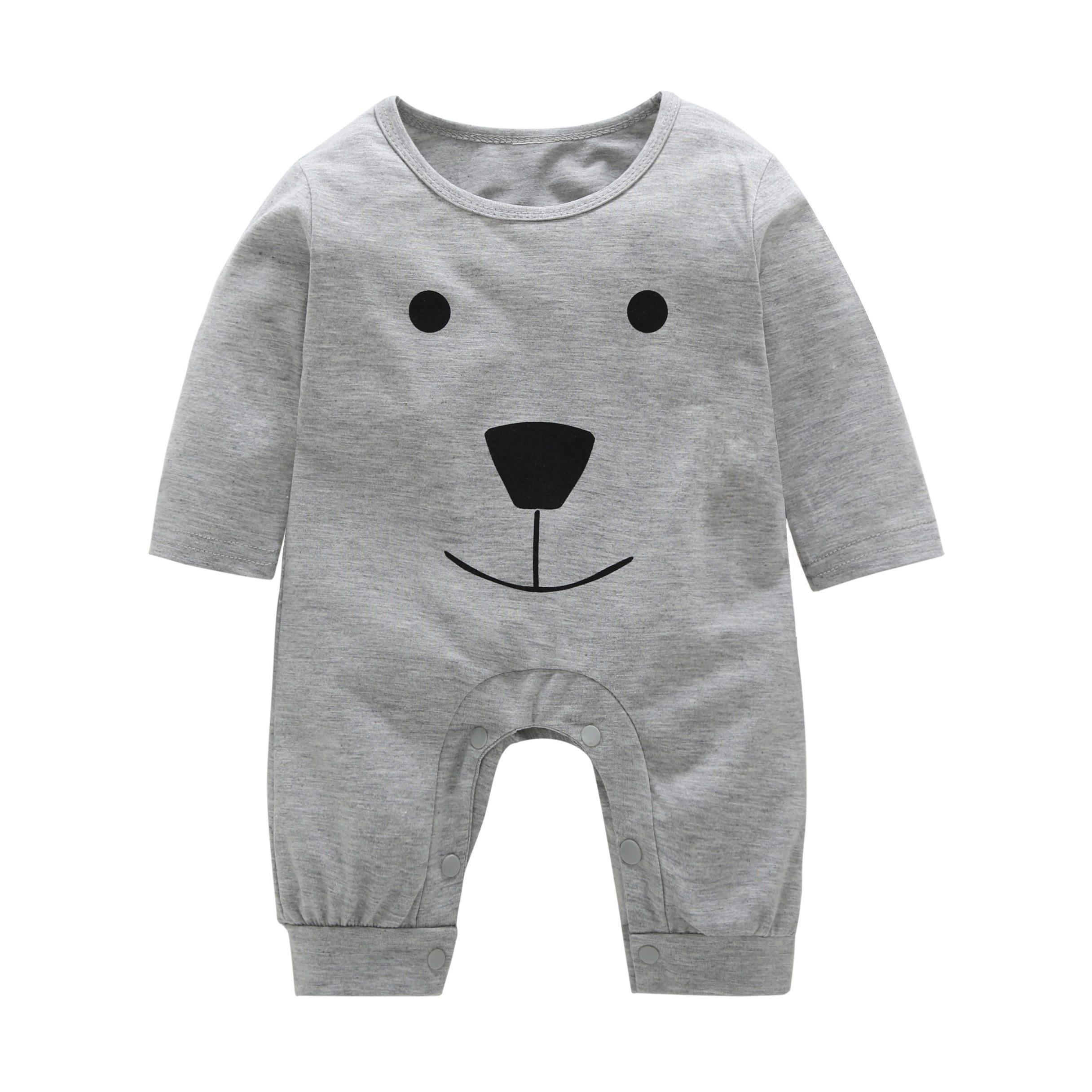 Newborn Baby Boys Girls Rompers cute Animal Printed Long Sleeve Winter Cotton Kid Jumpsuit Playsuit Outfits Clothing