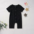 Newborn Infant Baby Boy Girls Unisex Button Romper Jumpsuit Playsuit Sunsuit Clothes For Girls And Boys