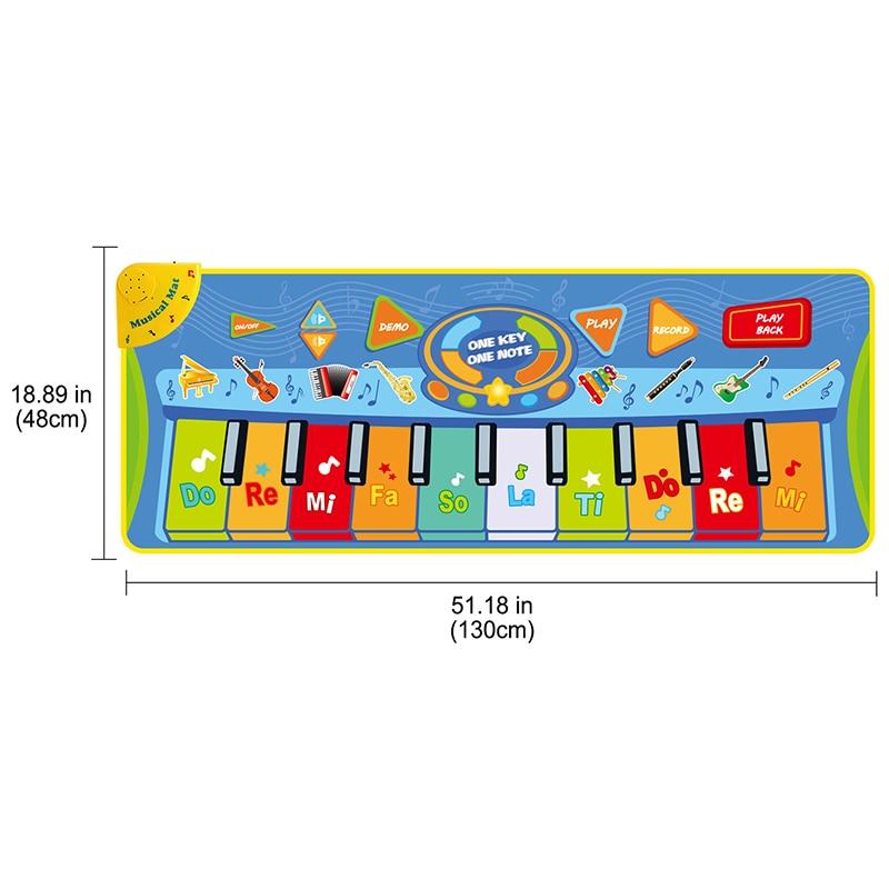 Big Size Music Piano Carpets and Multiple Musical Instruments Sounds Play Mat Educational Toys For Kids