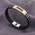 Stainless Steel Silicone Bracelet Men Jewelry Wrist Band Punk Style New Design Men Rubber Charm Brecelet