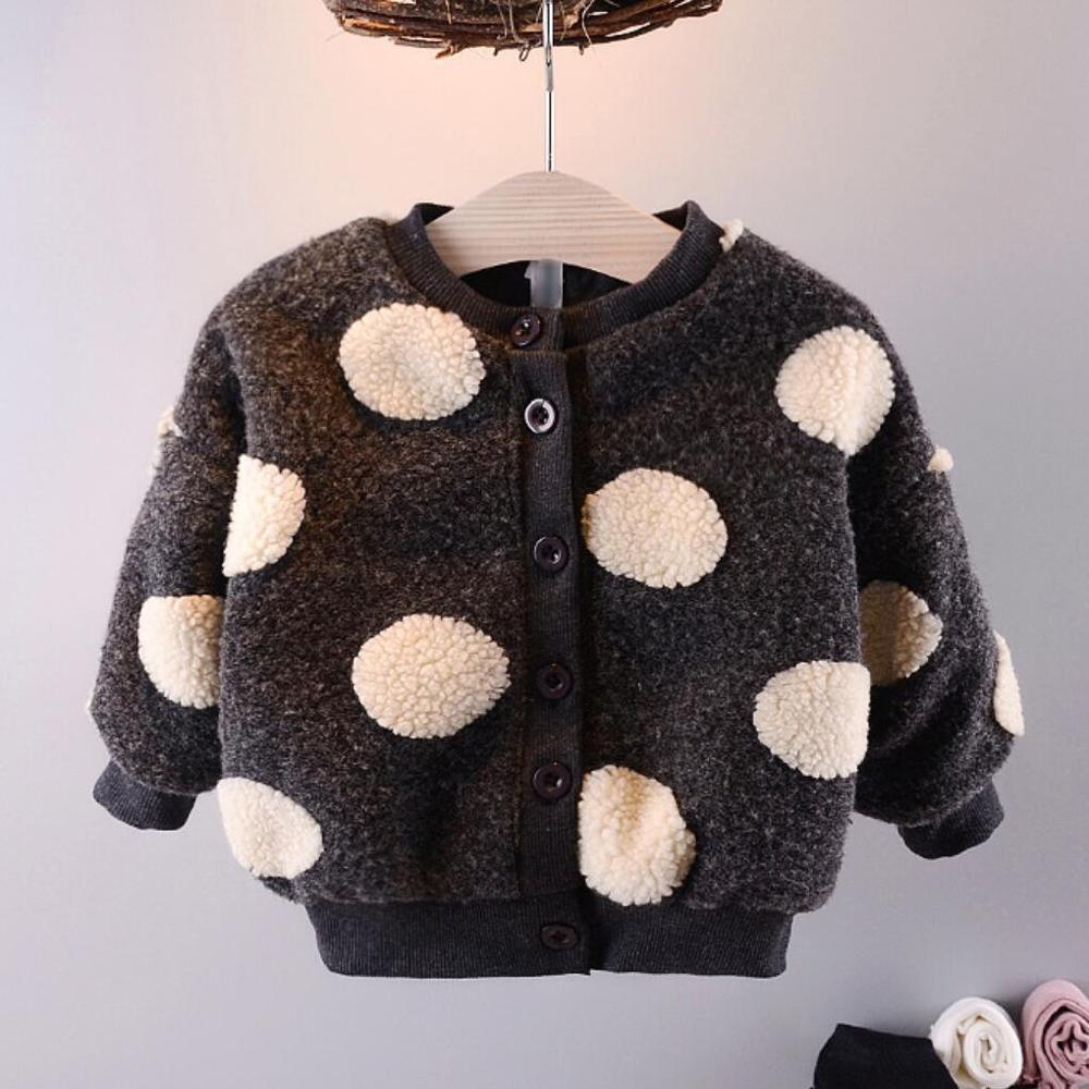 Modern Newborn Baby Girl Clothes Long Sleeve Fleece Cashmere Coat for Toddler Girls Sweaters In Modern Style