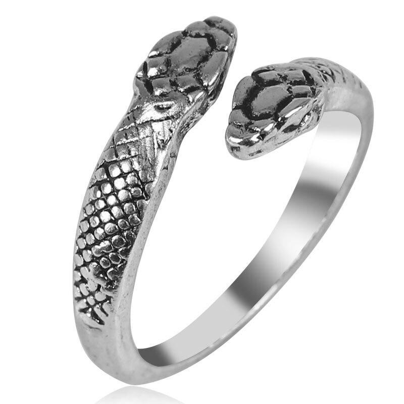 Fashion Retro Exaggerated Spirit Snake Ring Personality Punk Wind Snake-Shaped Nightclub Style  Ring For Women and Girs Student Trend Jewelry Design