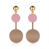 New Korean Heart Statement Drop Earrings  For Women In Fashion Vintage Geometric Acrylic Dangle Hanging Earring Jewelry Style