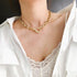 Chain Toggle Clasp Gold Necklaces Choker Jewelry Perfect Gift For Women Cool Vintage Style