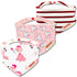 3PCS Comfortable Waterproof Organic Cotton Baby Burp Cloth Bandanna Scarf Bibs For Newborn Baby Boy And Girl