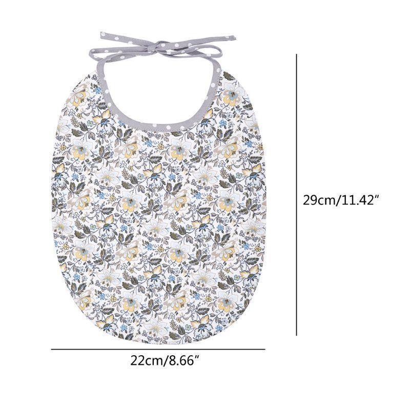 Floral Vintage Newborn Double Side Bibs Boys Girls Waterproof Linen Cotton Saliva Towel