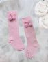 Luxury Modern Autumn Winter Baby Children Cherry Hair Ball Knee High Socks. Kid Cherry Knitted Sock For Kids