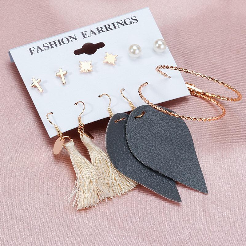 Vintage Retro Acrylic Earring Statement Luxury Tassel Earrings Korean Dangle Drop Earrings for Women Fashion earings Jewelry