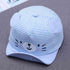 Cartoon Bear Baby Hat Cap Adjustable Baseball Cap Cute Striped Cotton Kids Sun Hat for Baby Boys