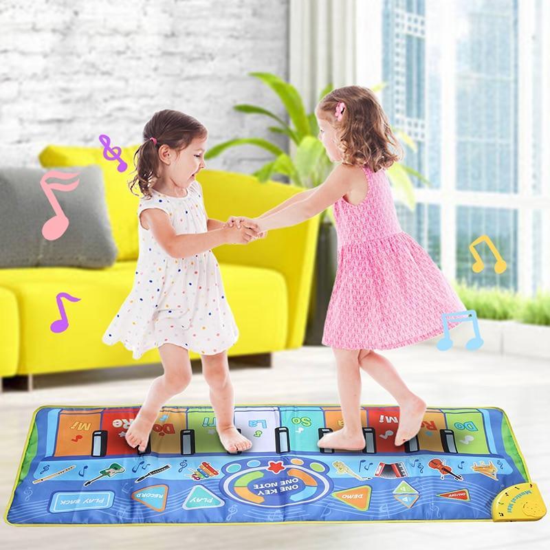 Big Size Music Piano Carpets and Multiple Musical Instruments Sounds Play Mat Educational Toys For Kids