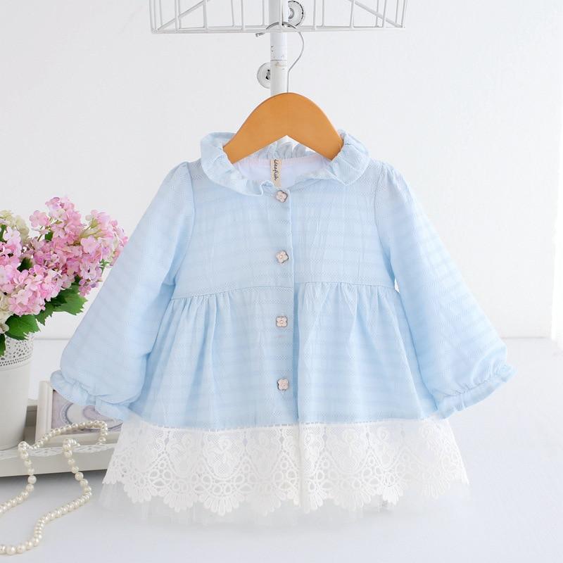 Modern Handmade Collar Kids Baby Girls Dress Newborn Infant Baby Girls Party Dresses For Wedding and Party