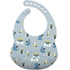 Cartoon Printed Adjustable Waterproof Silicone Feeding Bib Burp Cloth for  Baby