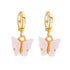 Fashion Bohemian punk Earrings Jewelry gold & silver color butterfly shape Stud Earrings