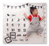 Baby Monthly Growth Milestone Blanket Photography Requirements Background Towel Cute Memory Carpet