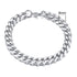 Luxury Popular Mens Simple 3-11mm Stainless Steel Curb Cuban Link Chain Bracelets for Women and Men Unisex Wrist Jewelry Brecelet