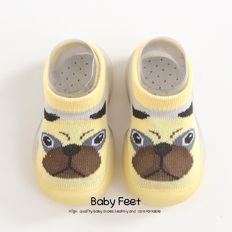 Baby Shoes First Shoes Toddler First Walkers Boy Soft Sole Rubber Outdoor Baby Shoes Cute Animal Baby Anti-slip Booties