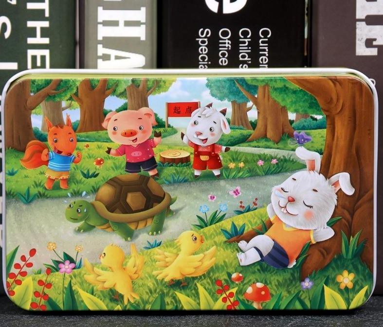 New 60 Pieces Wooden Toys Puzzle Kids Toy Cartoon Animal Wood Toys Puzzles For Child Early Educational Learning Toys for Children