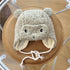 Modern Elegant Baby Boy Girl Warm Earmuffs Hat Wool Winter Ski Cap Winter Plush Cartoon Hat For Boys and Girls Kids