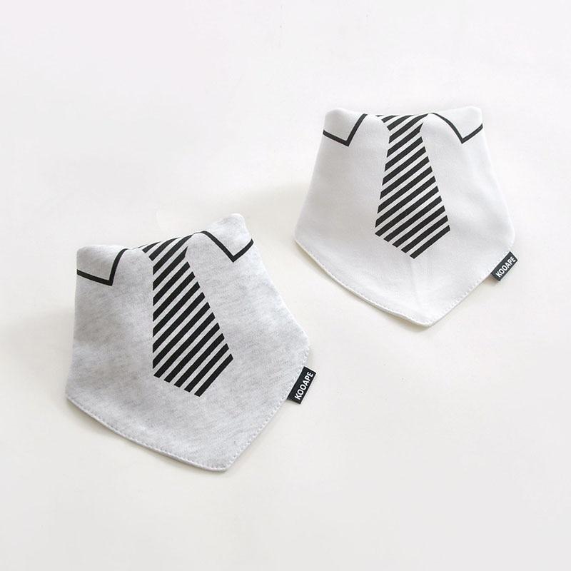 2 Pcs Baby Bibs Bandana Cotton Double Layers Drool Bib For Boys And Girls Triangle Bibs Infant Towel