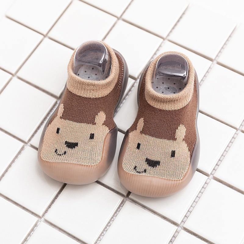 Children Anti-slip Shoes Newborn Baby Girl Cotton Non-slip Floor Socks Baby Boy Rubber Cartoon Indoor Socks Infant Shoes